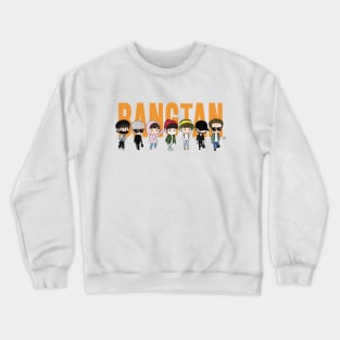 Chibi Bangtan Members Airplane Fashion Crewneck Sweatshirt